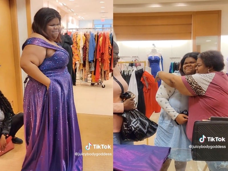 Teen breaks down in tears after shop owner gifts her 700 prom